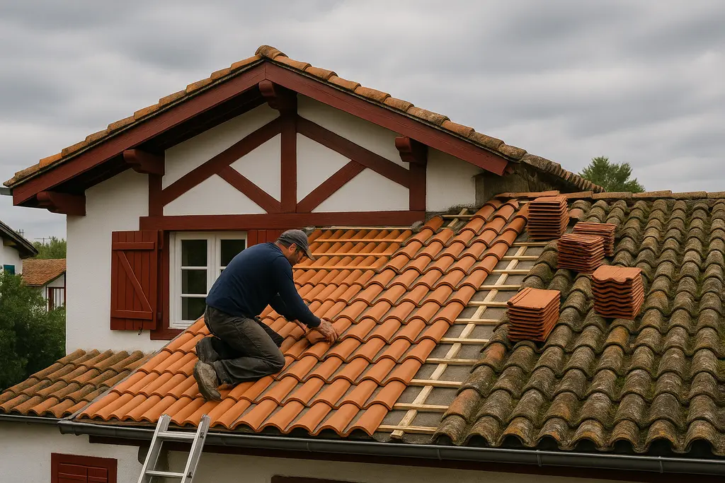 Rénovation de toiture à Bayonne : matériaux, budgets et aides pour préserver le cachet basque